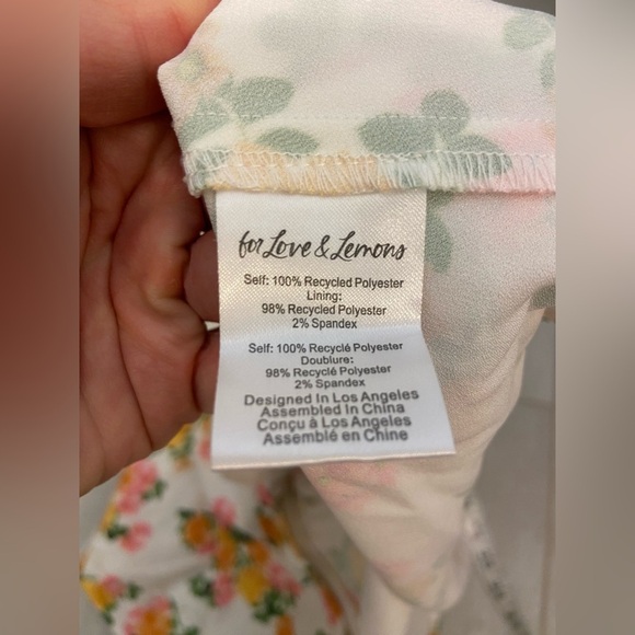 For Love Emma Mini Dress Floral Marigold Size XS - Picture 9 of 10